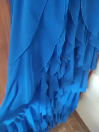 Vestido fiesta largo azul Talla L