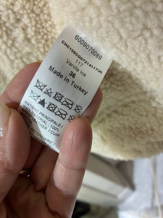 Chaleco Chloe Piel Borrego Beige y Marrón