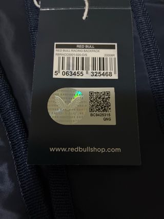 Mochila Red Bull Racing Azul y Roja