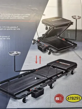 Parkside Camilla y Taburete Taller 2 en 1