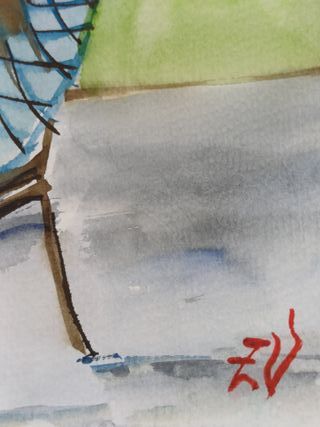 Acuarela Original Mujer 23x30cm