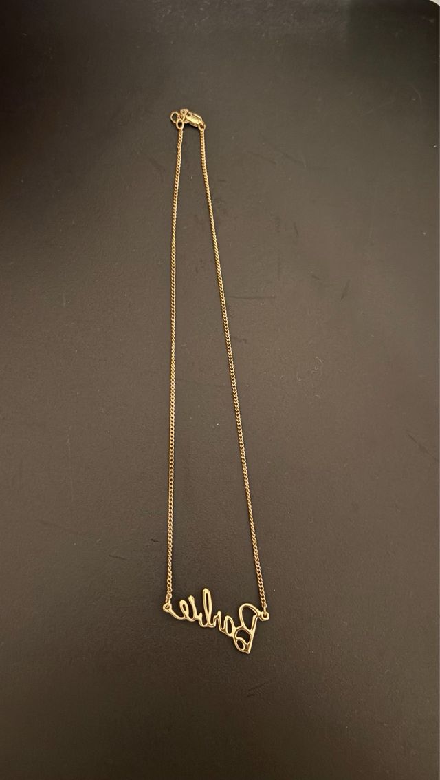 Collar Barbie Bañado en Oro