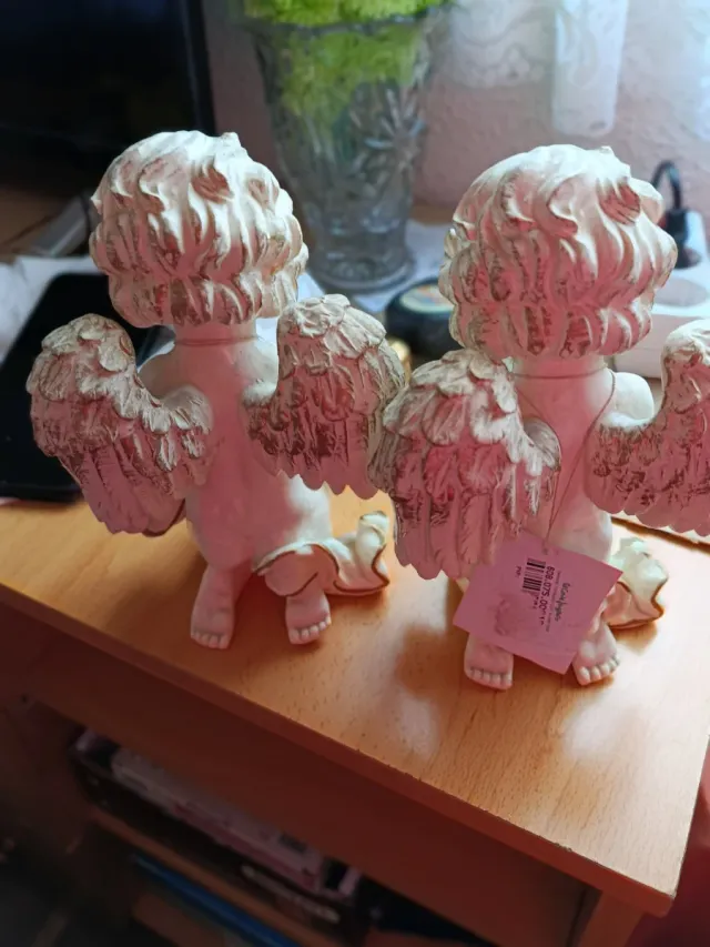 2 Figuras Angelitos Rezando