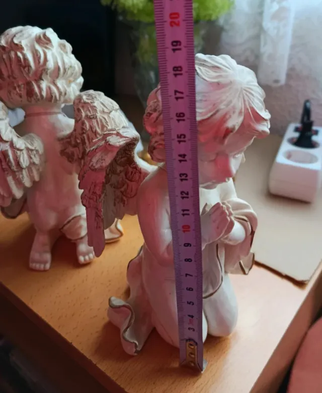 2 Figuras Angelitos Rezando