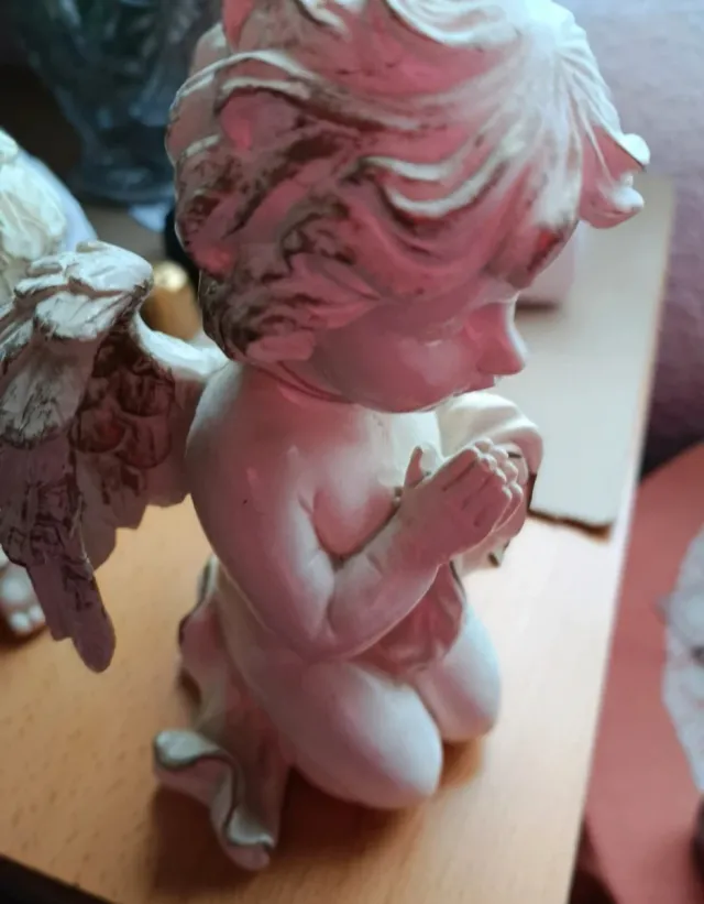 2 Figuras Angelitos Rezando