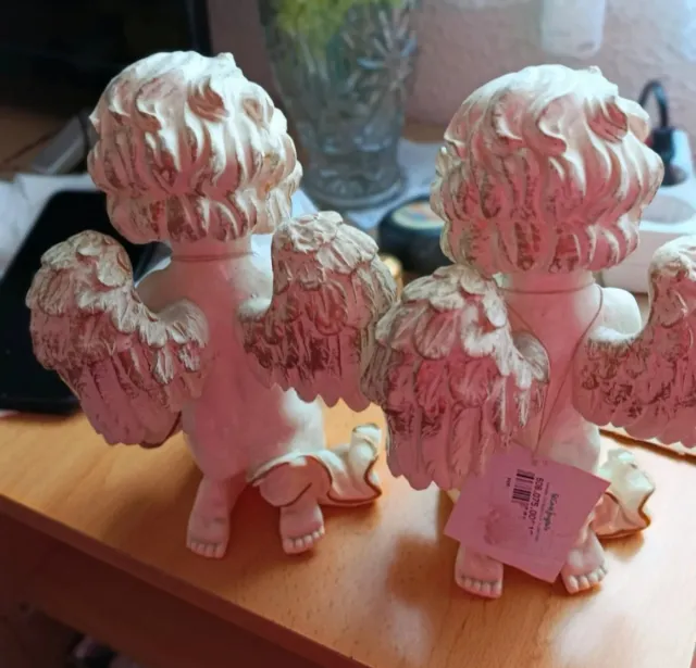 2 Figuras Angelitos Rezando