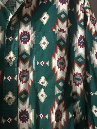 Camisa vintage estampada hombre