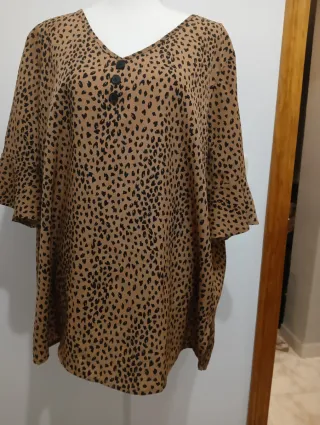 Camisa leopardo talla única