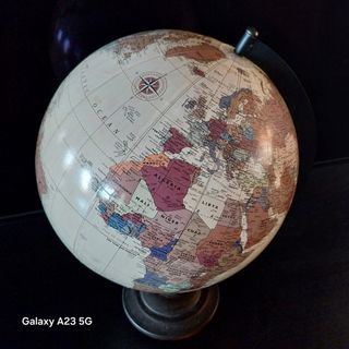 Globo Terráqueo Vintage Decorativo