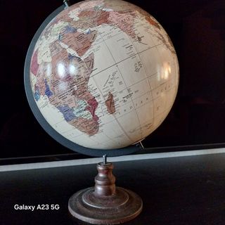 Globo Terráqueo Vintage Decorativo