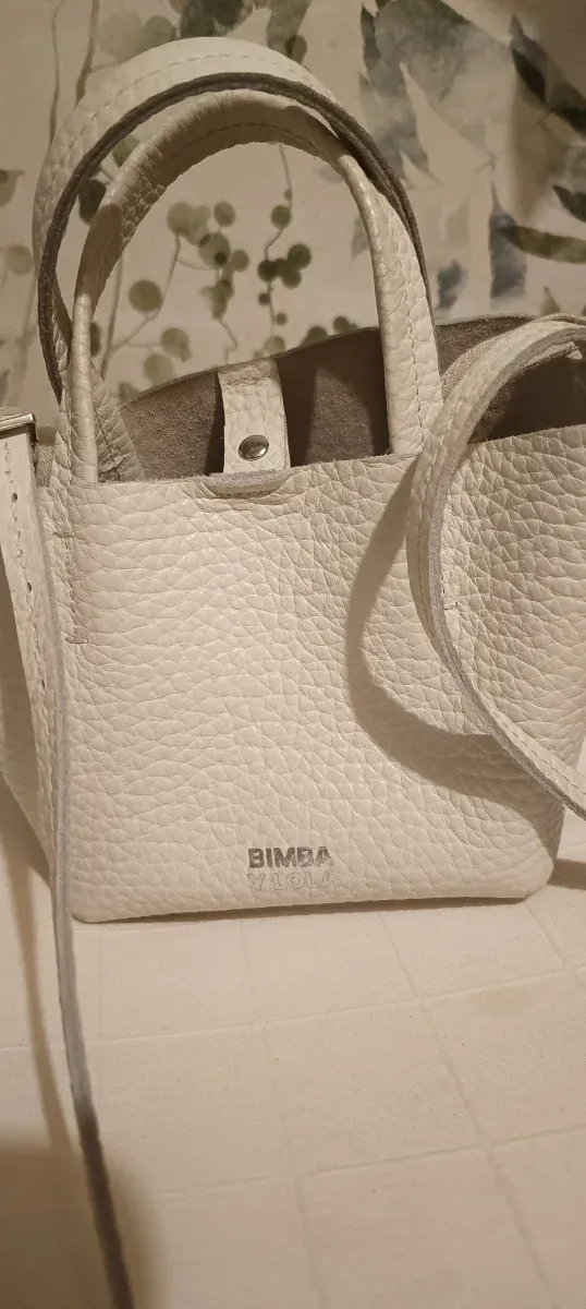 Bolso Bimba y Lola Piel Blanco Verano 2025
