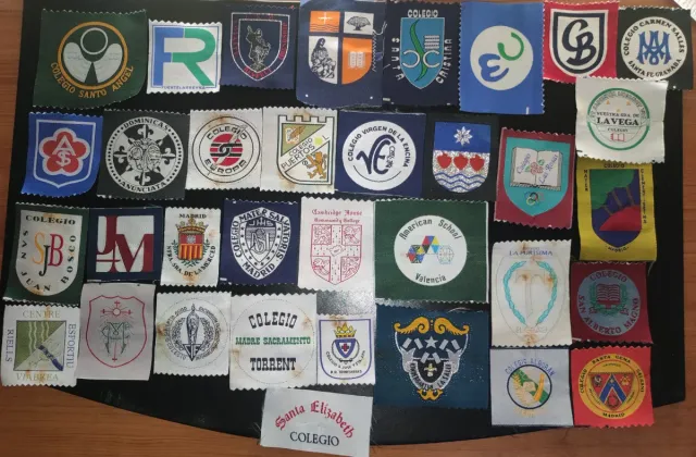 Pezza scolastica ricamata