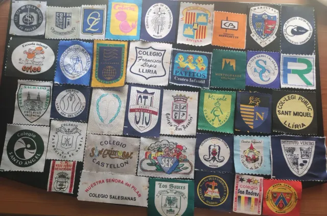 Pezza scolastica ricamata