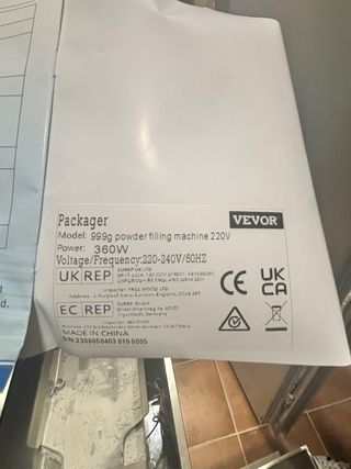 Máquina Llenadora Dosificadora VEVOR