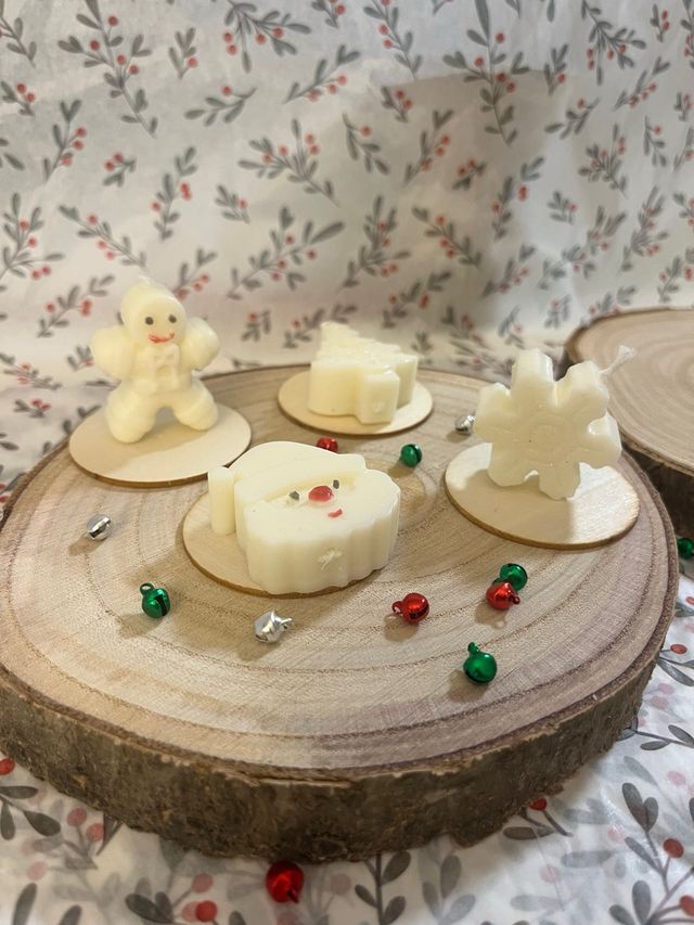 Set 2 Candele Natalizie Cera di Soia