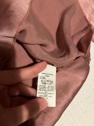 Camisa seda rosa Purificación García Talla L
