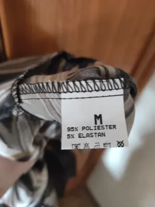 Vestido fiesta marrón y dorado Talla M