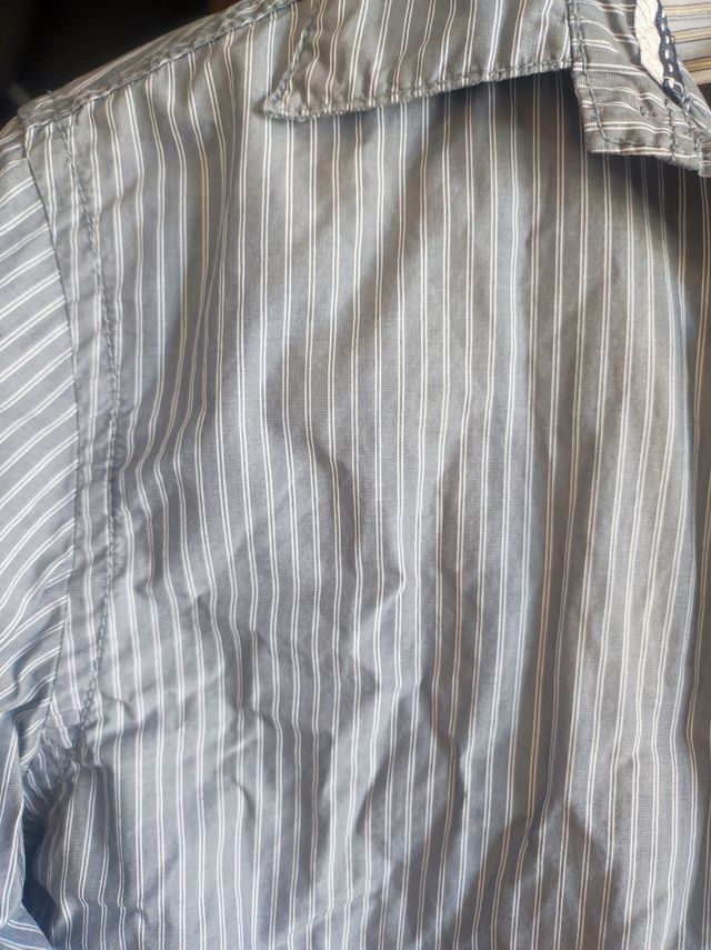 Camisa Springfield gris rayas