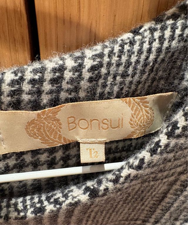 Vestido Lana Mini Pata de Gallo