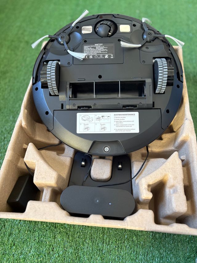 Robot aspirapolvere Vactidy T6 con 2000Pa, tre livelli di potenza, controllo da app e voce, ritorno automatico e serbatoio da 500 ml