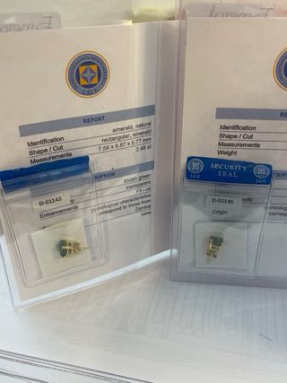Pendientes Oro 18k Esmeraldas Naturales 4.71 Ct