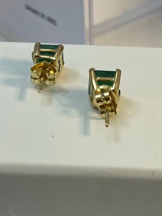 Pendientes Oro 18k Esmeraldas Naturales 4.71 Ct