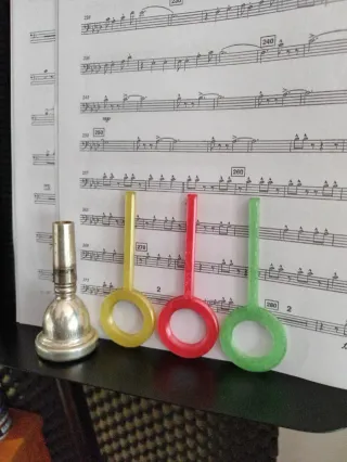 Corrector visual embocadura trombón