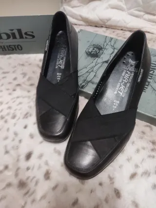 Zapatos Mephisto Negros Piel Talla 37.5