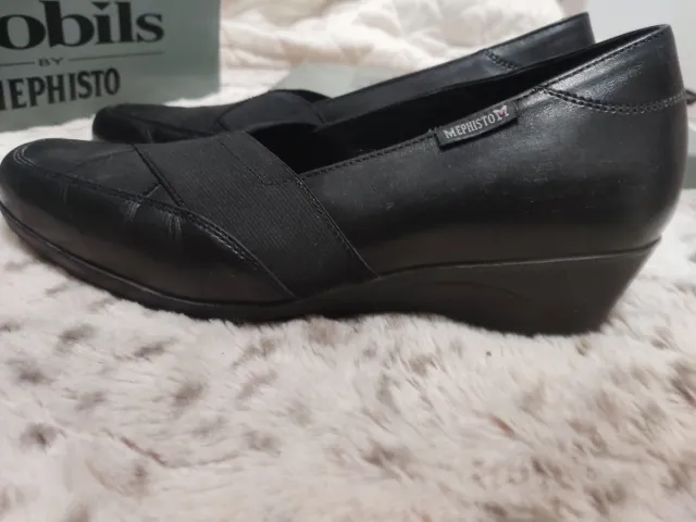 Zapatos Mephisto Negros Piel Talla 37.5