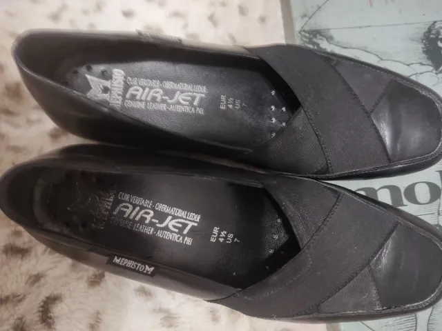 Zapatos Mephisto Negros Piel Talla 37.5