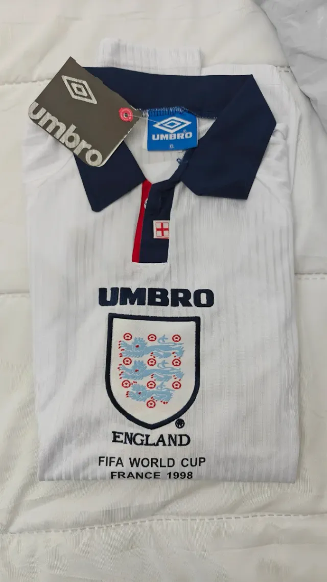 Camiseta Retro Umbro Inglaterra 1998 Talla L