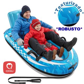 ★ Trineo Nieve 2 personas, hinchable, Doble, QPAU