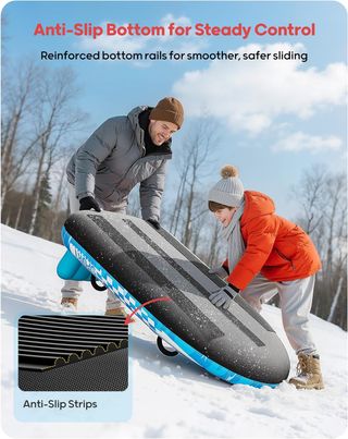 ★ Trineo Nieve 2 personas, hinchable, Doble, QPAU