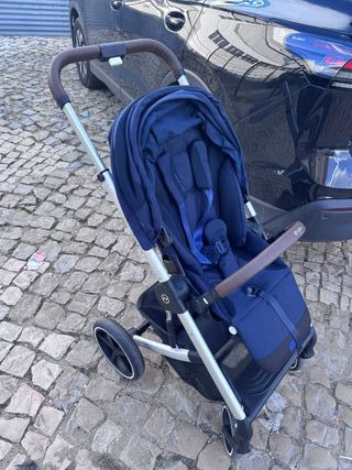 Carrinho de bebé Cybex Balios S azul com cadeira