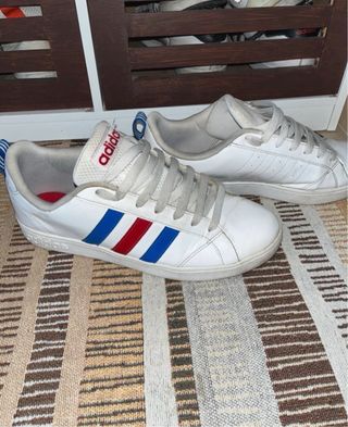 Scarpe Adidas 42 bianche rosse blu