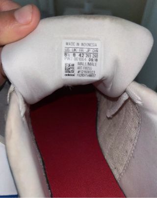 Scarpe Adidas 42 bianche rosse blu