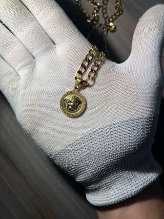 Cadena medusa tipo Versace de acero