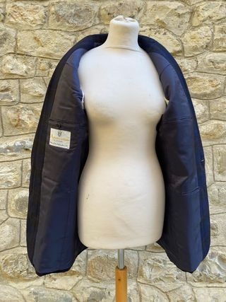 Giacca blu tartan Sportiva Aquascutum da Uomo.