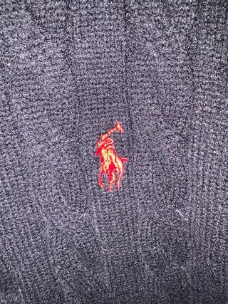 Jersey Polo Ralph Lauren Negro Cable Knit