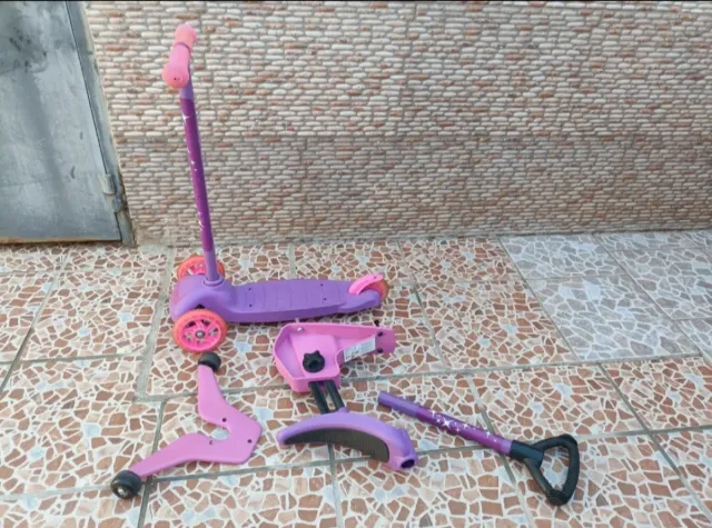 Patinete 4 en 1 Morado