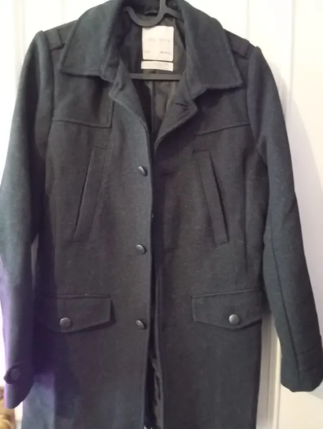 Abrigo niño Zara Talla 11/12 Negro