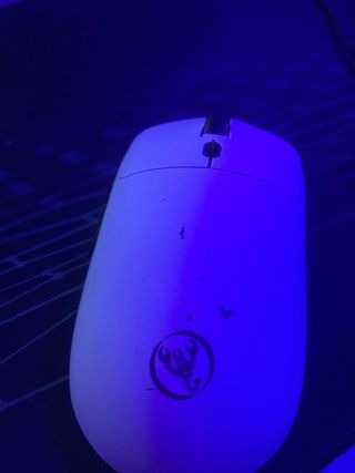 Ratón Gaming Blanco y Morado