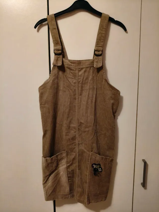 Vestido marron dibujo abeja Zara Girls niñas