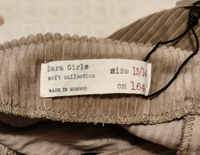 Vestido marron dibujo abeja Zara Girls niñas