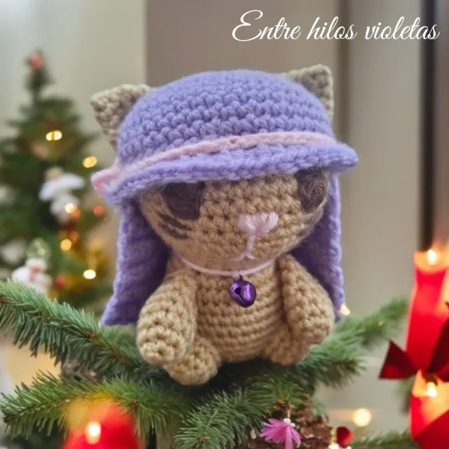 Belén Gatitos Crochet Hecho a Mano
