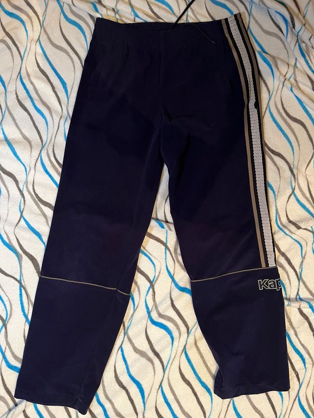 Pantalón Kappa Azul Marino Retro Vintage