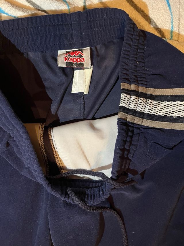 Pantalón Kappa Azul Marino Retro Vintage