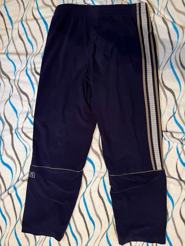 Pantalón Kappa Azul Marino Retro Vintage