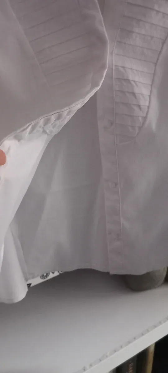 Camisa Zara Blanca Mujer Talla M