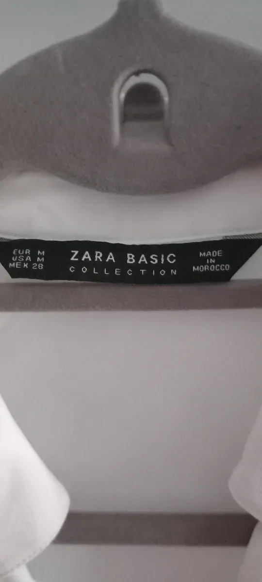Camisa Zara Blanca Mujer Talla M